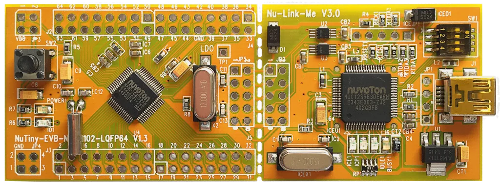 nuvoton new tang architecture M SCM  NuTiny-SDK-Nano102 development board