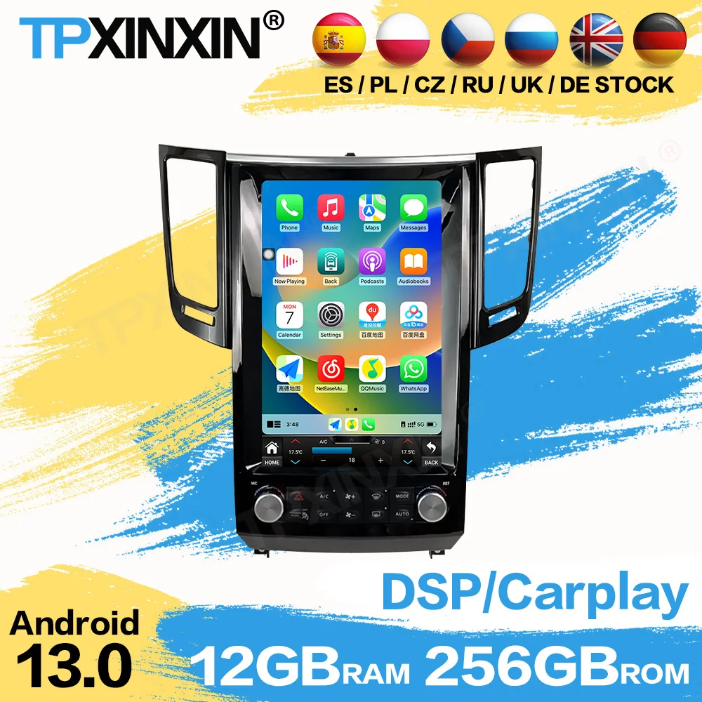 

Carplay Android для Infiniti FX FX25 FX35 FX37 2009 ~ 2013 Q70 2013 ~ 2016 GPS Navi плеер автомобильный мультимедийный стерео головное устройство