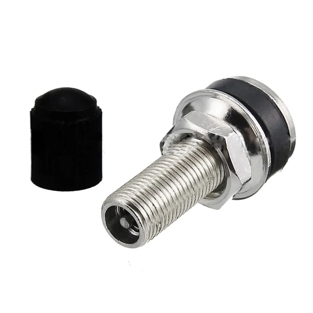 2pcs Moto Accessories Zinc Alloy Motorcycle Wheel Valve 32mm Durable Dustcap Tubeless Waterproof Tire Valve