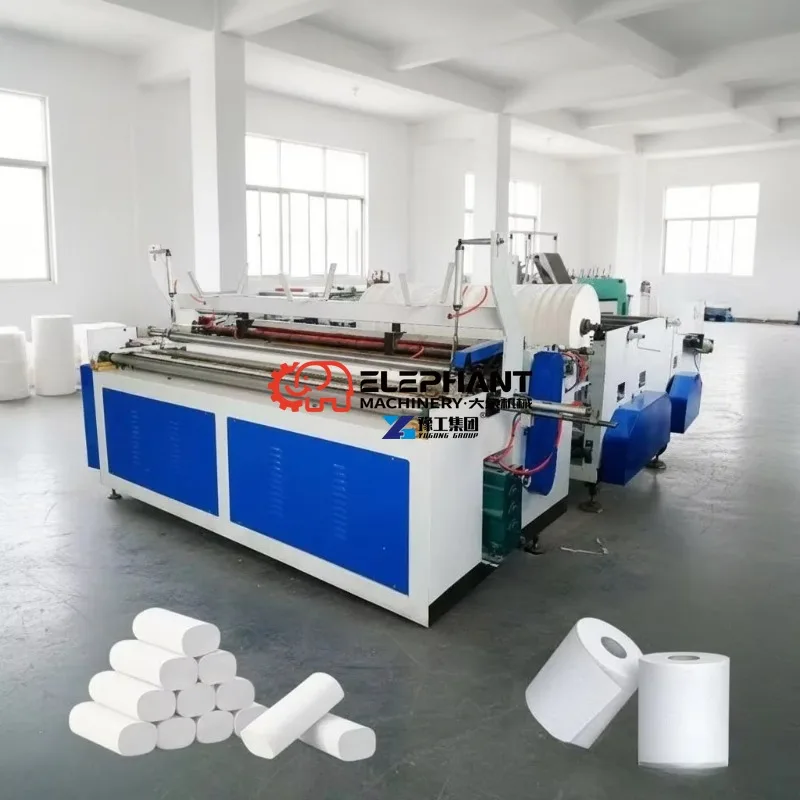 New Full Automatic Toilet Paper Processing Machine Precision Slitting for Different Width Toilet Paper Rolls
