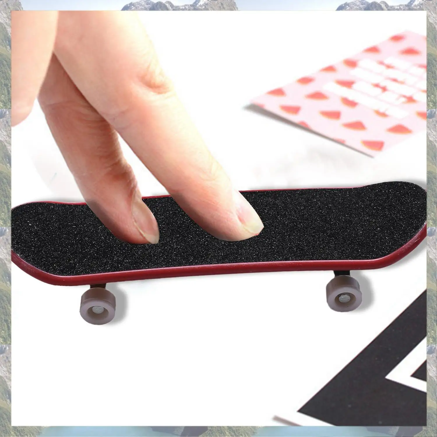 2025 New-4 Pcs Professional Mini Fingerboards/ Finger Skateboard, Unique Matte Surface (Random Patterns And Colors)