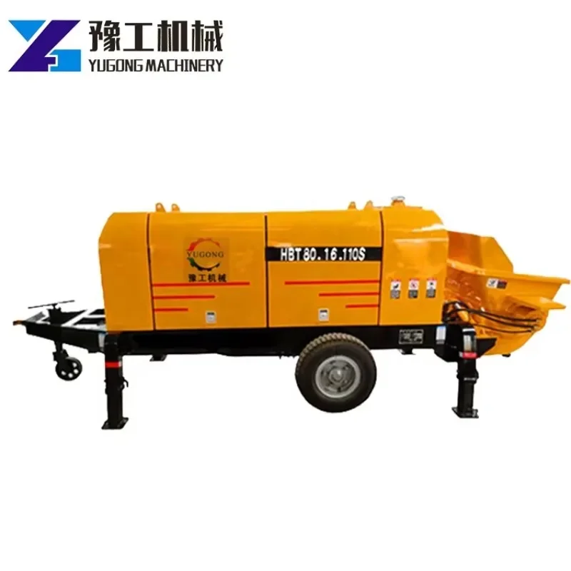 Electric Pump Small Concrete Pump For Sale Construction Machine Diesel Concrete Pump With Mixer