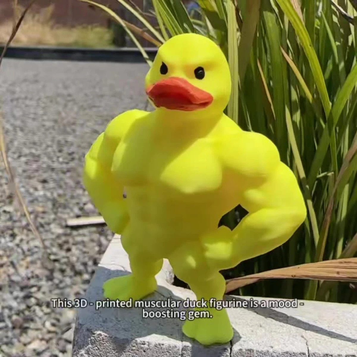 Duck foyer home decor desktop ornaments Creative muscle leg duck statue crafts, duck foyer home decor desktop ornaments