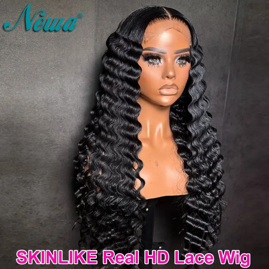 

Новый парик Newa Hair Deep Wave с HD-кружевом 5x5, 6x6, 9x6, 13x6, предварительно выщипанный, с отбеленными узлами, для женщин