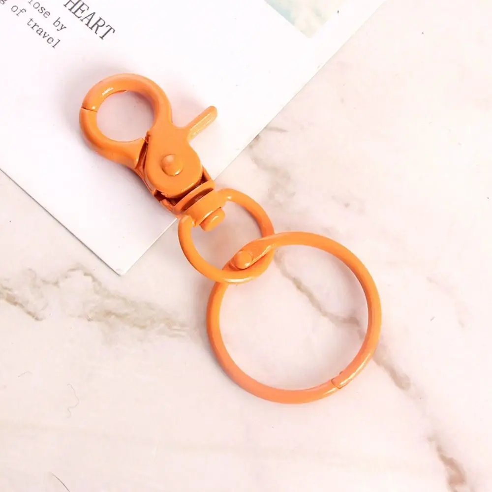 Candy Color Lobster Clasp Hooks Keyring Clip Hook Detachable Jewelry DIY Buckle Connector Jewelry Making Connecting Ring