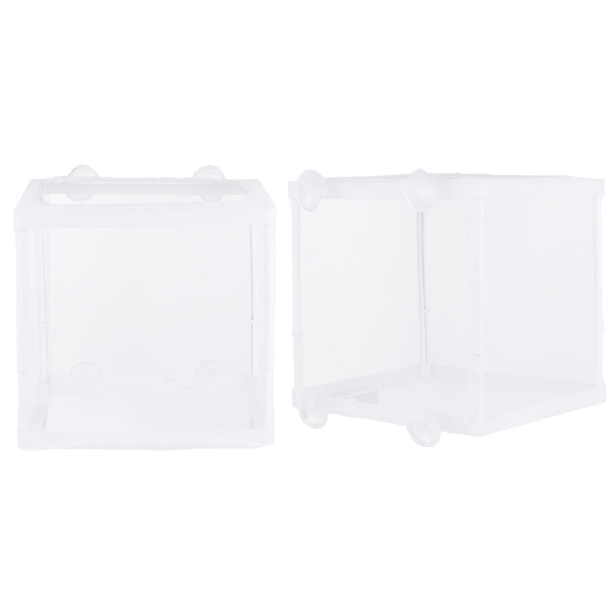 

2PCS Water Separation Net Fishing Breeding Box Portable Fish Hatching Net Fish Tank Floating Isolation Box for Aquarium Fish Tan