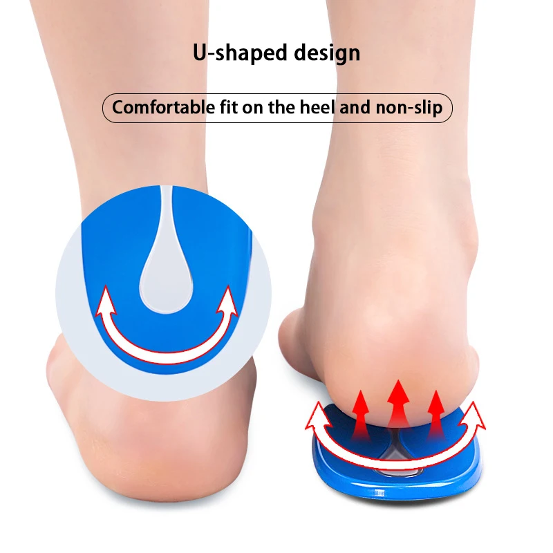U-Shaped Silicone Heel Cushion Shock Absorbing Half Cushion Heel Protector Foot Pain Relief Gel Cushion image 5