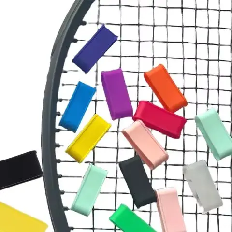 

4Pcs Silicone Tennis Racket Grip Ring Handle Closure Rubber Sweat-absorbing Band Elastic Fixed Stretchable Tennis Accessories