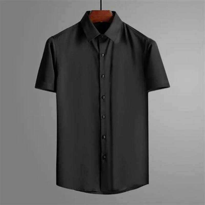 Casual Classic Formal Simplicity Temperament Handsome Capable Stylistic Senior Generous Men\'s Short Sleeved Shirt Summer 2024