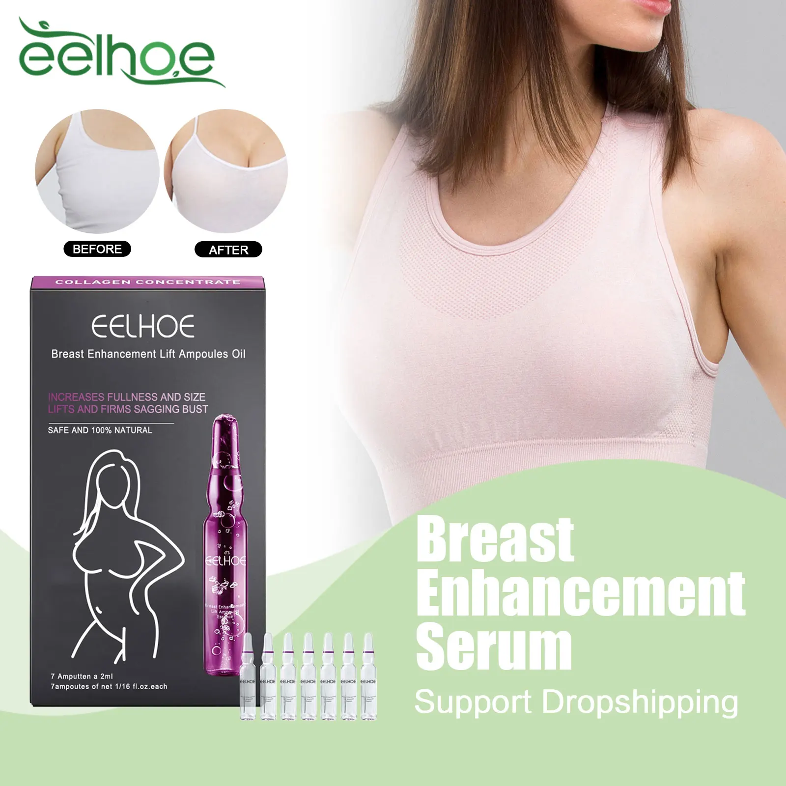 Breast Enhancement Essential Oil Prevent Sagging Promote Boobs Development Chest Lifting Firming Breast Increasing Massage Serum