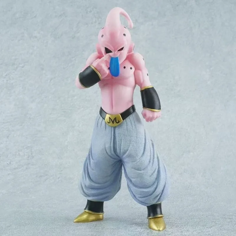 19cm Dragon Ball Anime Figure Majin Buu Peripheral Model Stick Out Tongue Statue Desktop Decoration Ornaments Christmas Gift Toy