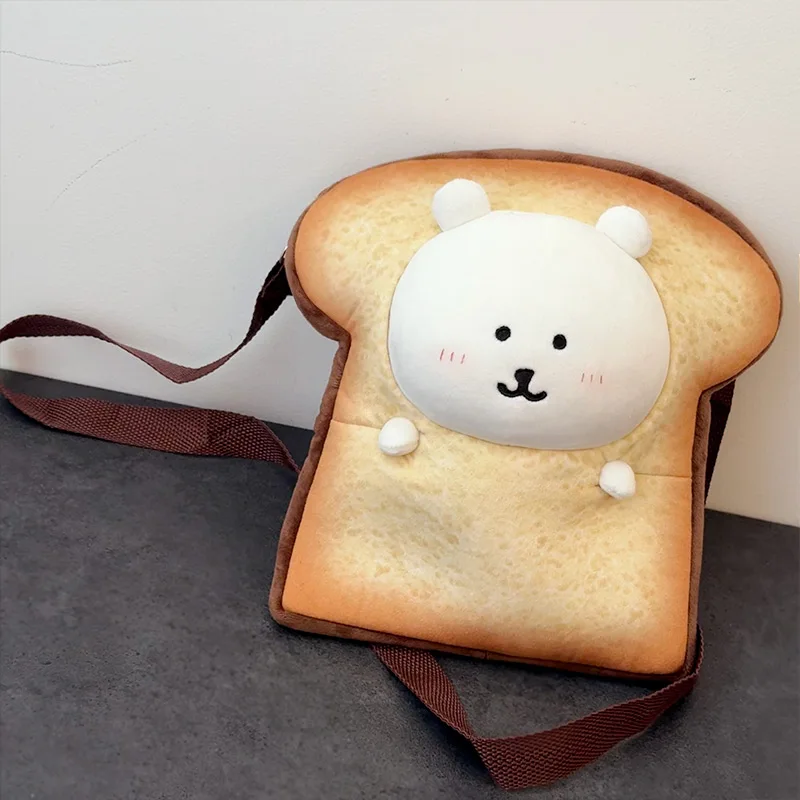 

«Великий товар для съемки кукол» Сумка через плечо с креативными ломтиками тостов подходит для 20-сантиметрового медведя-джокера и хлопковых кукол