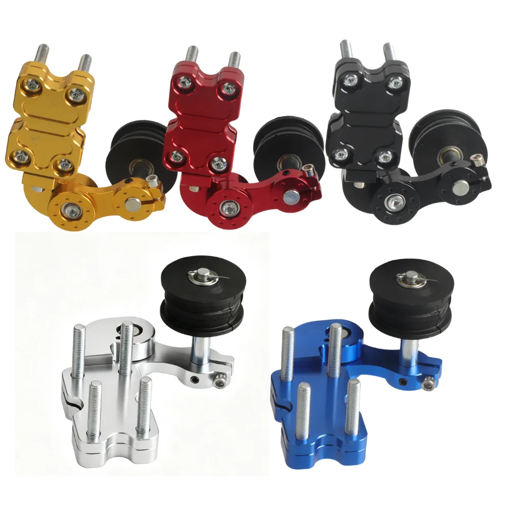 Motorcycle Chain Tensioner Roller Tightener Adjuster Universal Adjusting Parts Wheel for Motorbike Motocross Chopper ATV