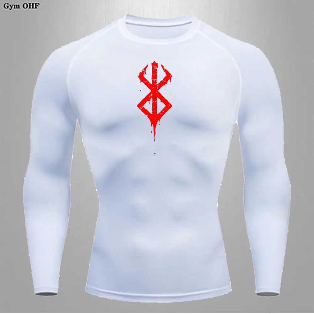 Anime Berserk-Summer Short Sleeve T-Shirt Men Compression Shirt Running Quick Dry Gym Jogging Sports Shirts Rashguard Tops