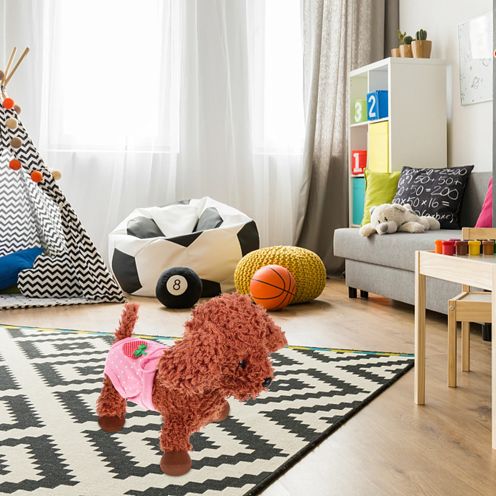 

Pet Diaper Male Dog Physiological Pants Strawberry Dot Washable Sanitary Shorts for Heat Urine Incontinence Protection Puppy