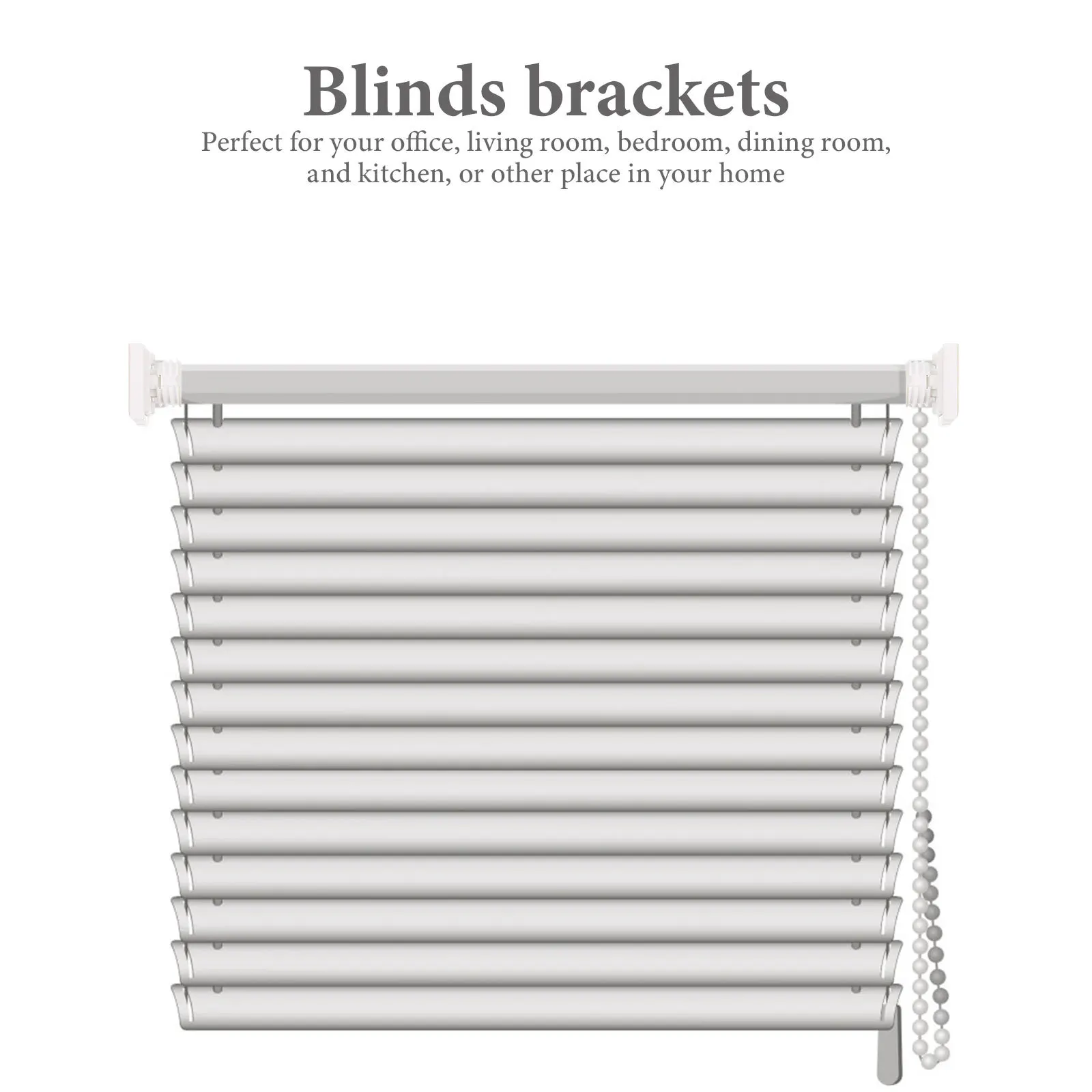 

4Pcs Venetian Blinds Brackets Fixing Installation Holders Louver Curtain Accessories for Home Window Curtain Bracket