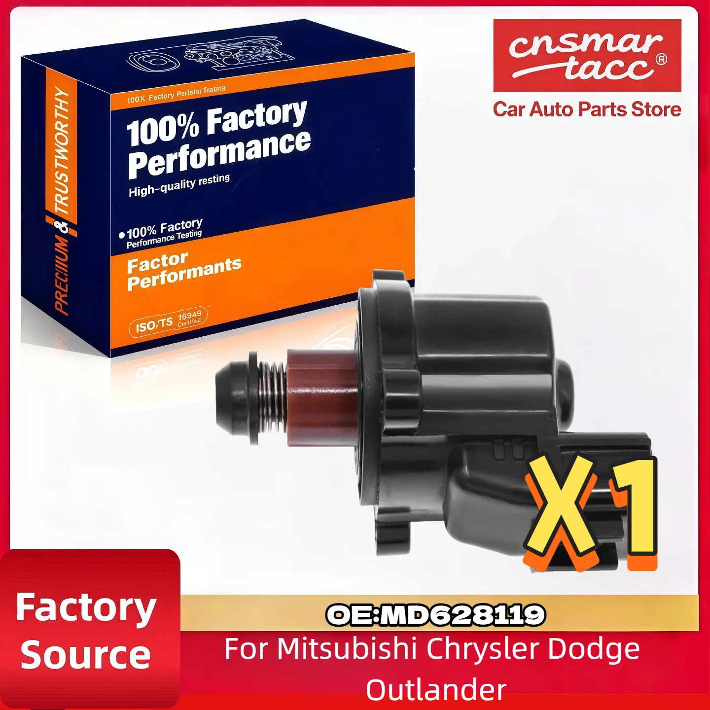Válvula IAC MD628119 para Mitsubishi Chrysler Dodge, Compatible con Outlander, Sebring, Stratus