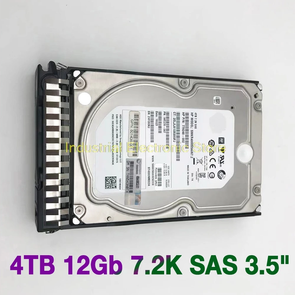 

4T For HP K2Q38B 4TB 12Gb 7.2K SAS 3.5" 809601-001 3PAR 20000 Hard Disk