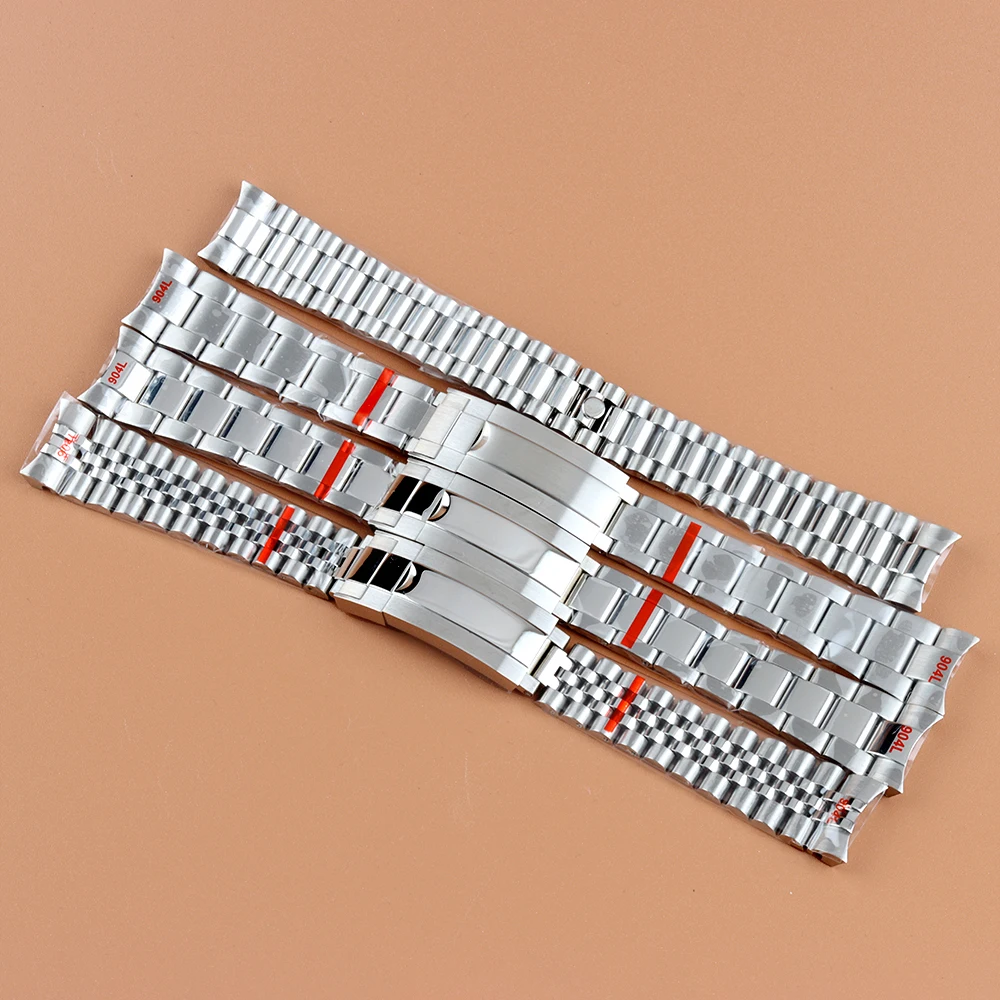 

20mm Watch Strap For Seiko Solid Stainless Steel Band Men's Sports Strap Fit Sub Log NH35 Case Jubilee/Presidential/Oyster Strap