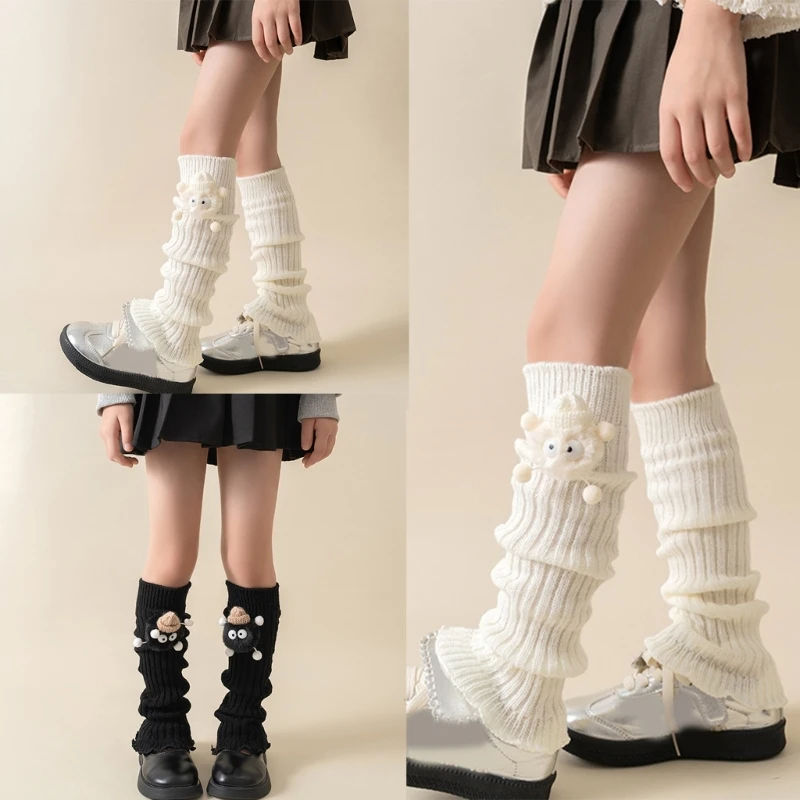 Knit Leg Warmer Kids Loose Socks Multifunction Warm Ankle Warmer Stylish Knit Leg Warmer Comfortable for Cold Weather