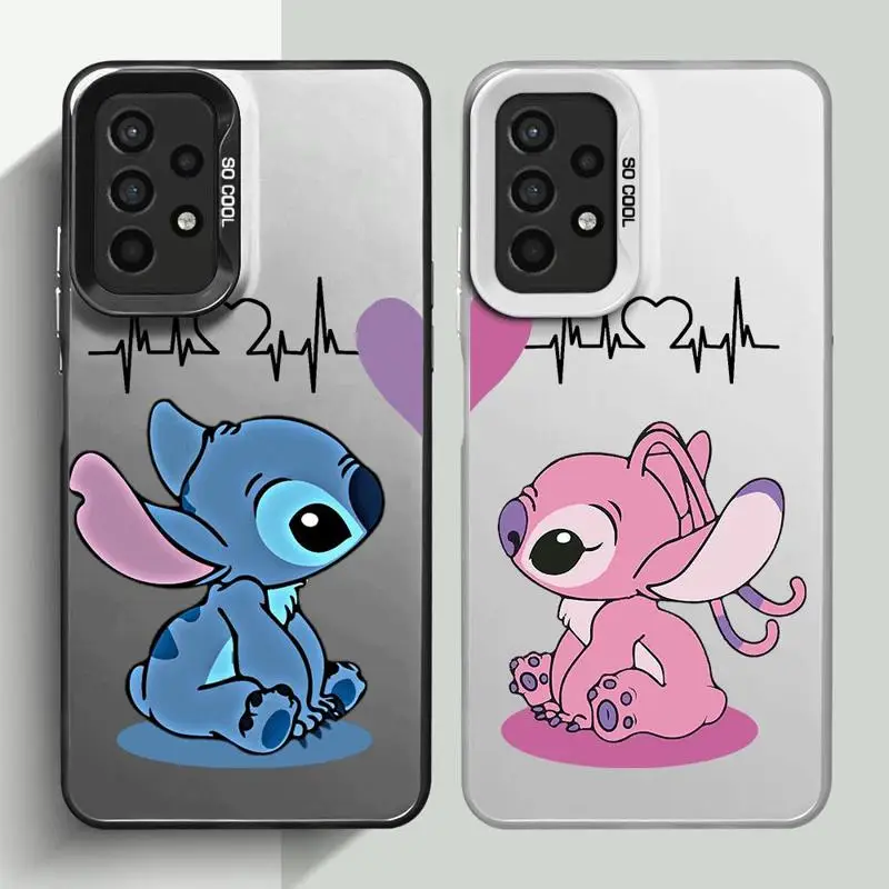 Phone Case for Samsung Galaxy A15 A25 A52 A72 A51 A71 4G A73 A55 A54 A53 A52s 5G Silicone Soft Shell Disney Stitch Cartoon