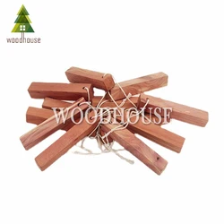 Cedar Blocks for Clothes Storage, 10 Cedar Hanger Freshener with Light Fragrance Odor Protection for clothes Closets