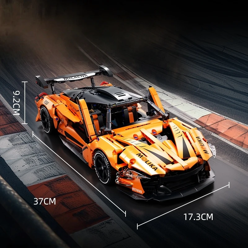 2025Hot 1200 + قطعة 1:14 التقنية P1 سوبر سباق السيارات اللبنات نموذج سوبر سيارات رياضية الطوب لعب للأولاد هدايا #4