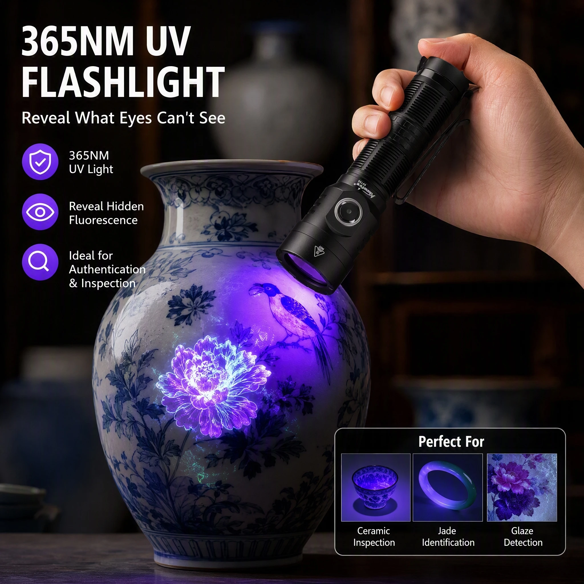 new-powerful-super-bright-365nm-uv-flashlight-ultraviolet-torch-usb-c-rechargeable-uv-light-for-pet-urine-detection-resin-curing