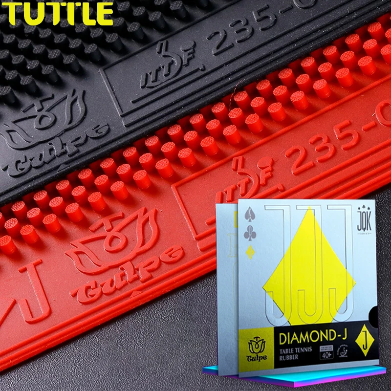 TUTTLE OX Long Pimple Table Tennis Rubber Ping Pong Rubber ITTF Approve Rubber Fast Attack Circle Strange Tulip Square J