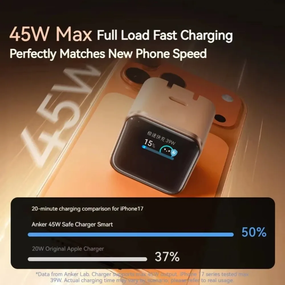 New Arrival Anker Nano 45W Foldable USB-C Fast Charger PD Charging Block For iPhone 16 Pro 15 14 Samsung Laptop A121D