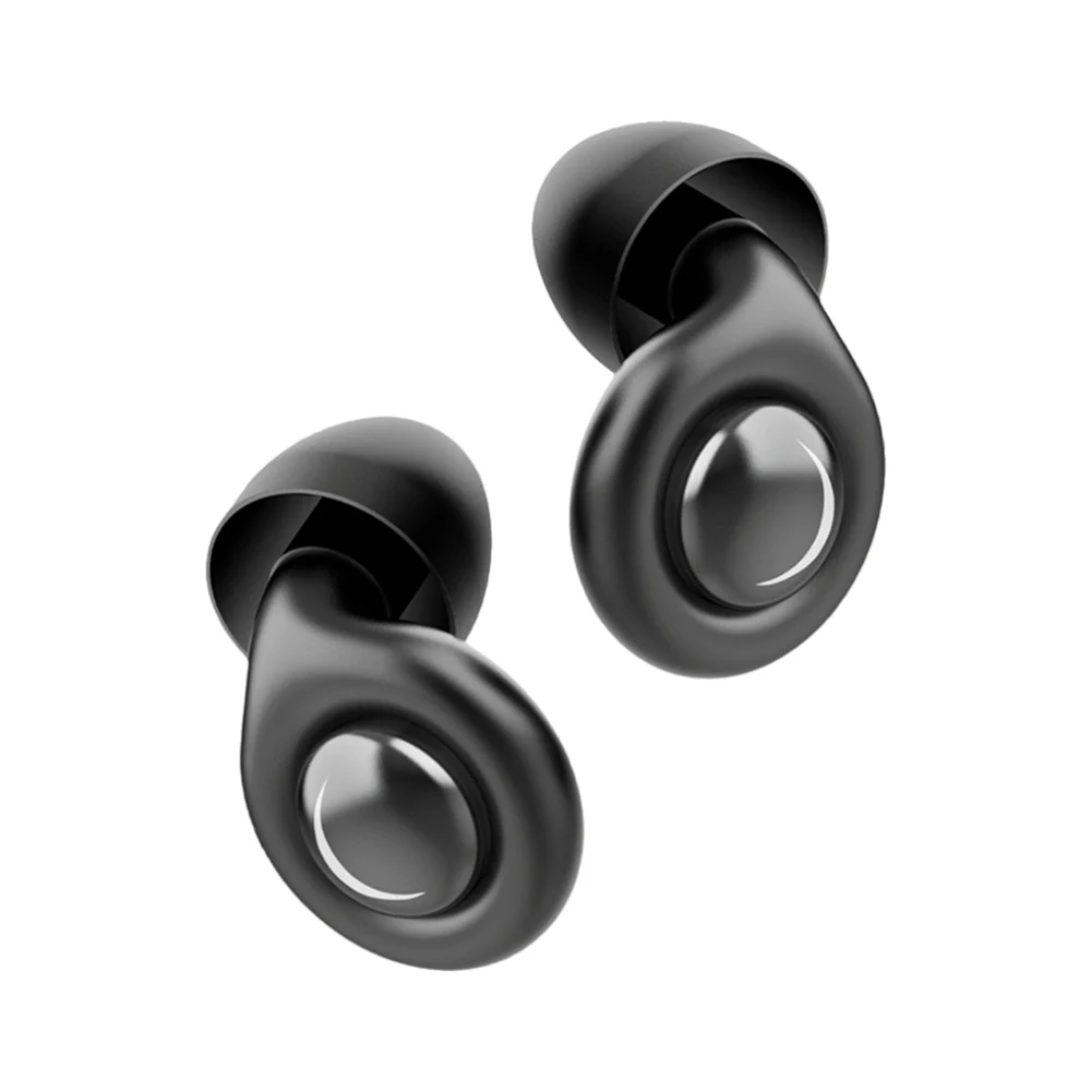 Reusable Silicone Snore Blocker Ear Plug with 10 Ear Tips in XS/S/M/L Hearing Protection Earplugs Anti-Noise Motorcycle Earplugs