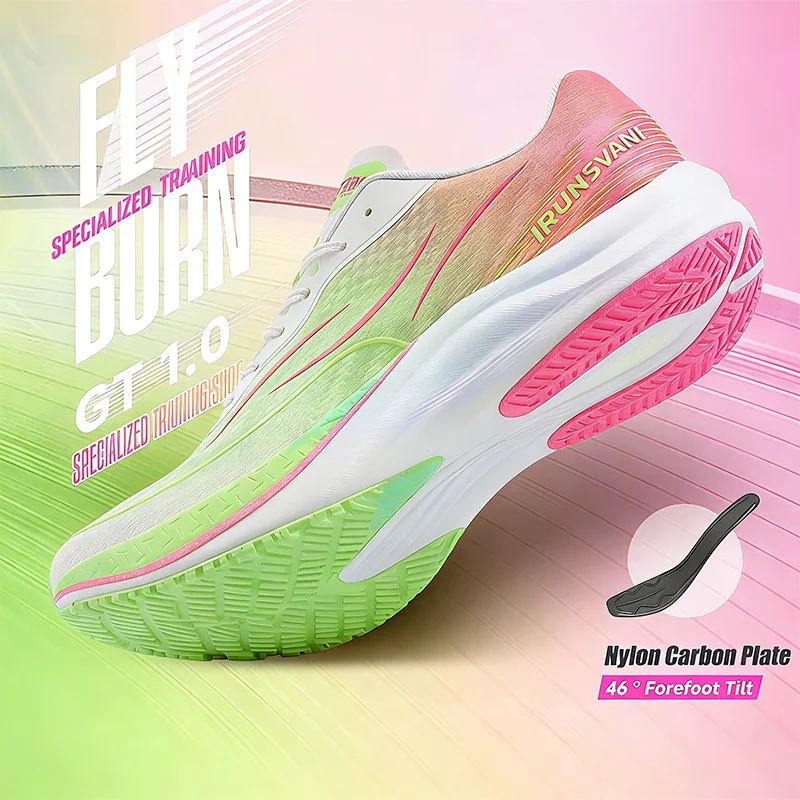 

IRUNSVAN Full carbon plate running shoes professional marathon comfortable breathable light shock absorbing sports shoes