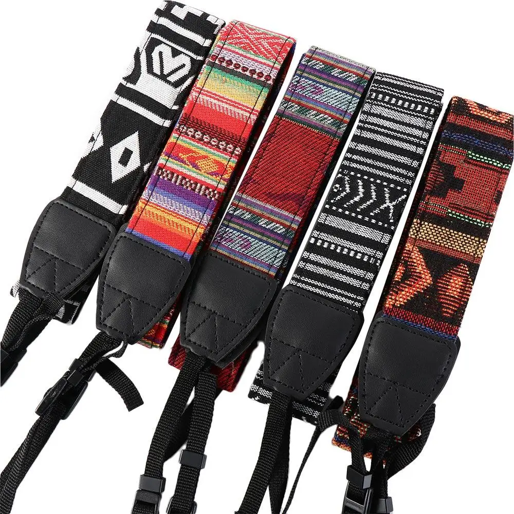 Durable Universal SLR DSLR Adjustable Anti-slip Camera Neck Belt Camera Shoulder Strap Vintage Cameras Strap