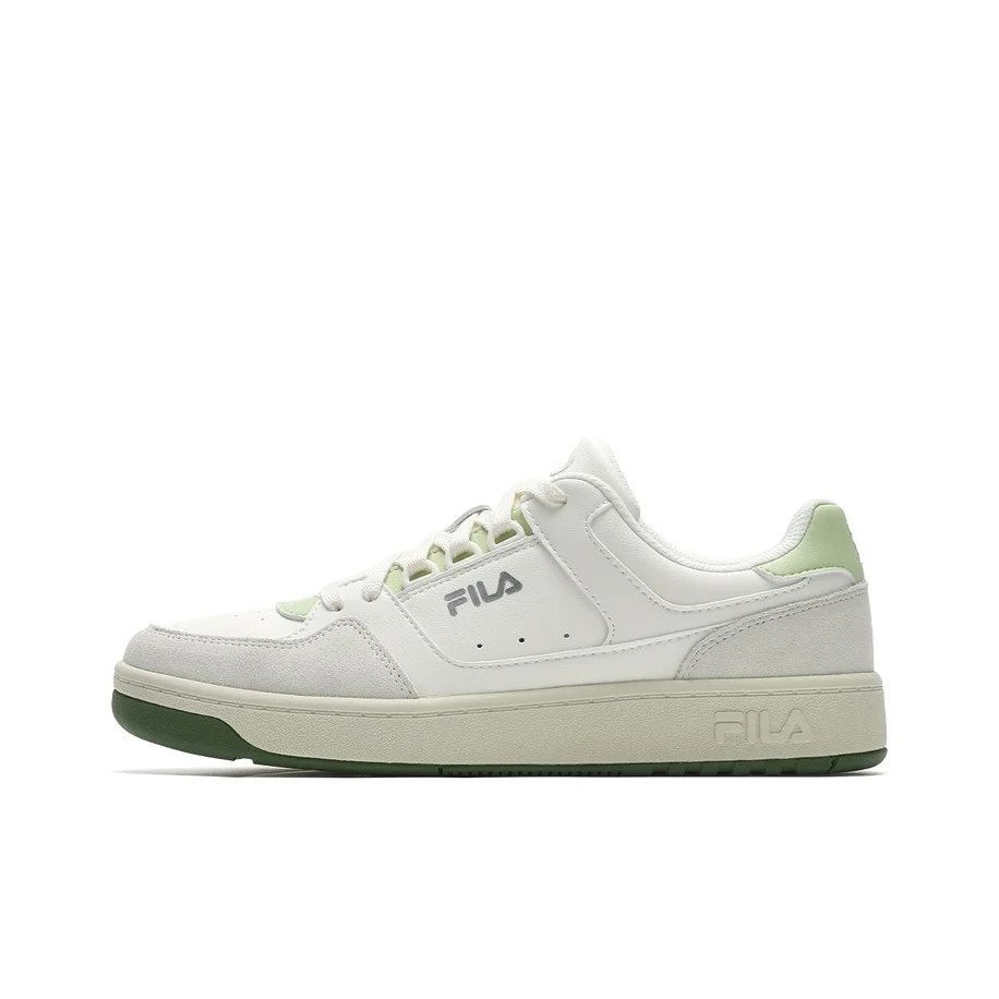 FILA TARGA 1 Abrasion Resistant Low top Skateboard Shoes Women's White Green F12W432204FGL
