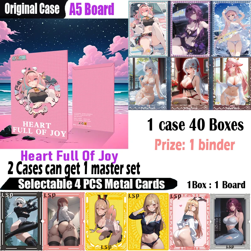 

Goddess Collection Card A5 Size Board " Heart Full Of Joy " Waifu Card Hobby Genshin CCG Card Doujin Toys Board Gifts