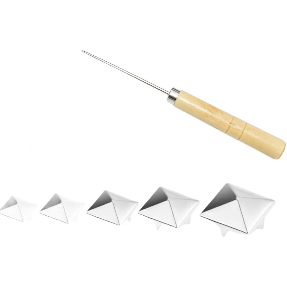 Silver Pyramid for studs Rivets Complete DIY Accessory Kit Pyramid for studs Bag Decoration for studs Extended Use Durability