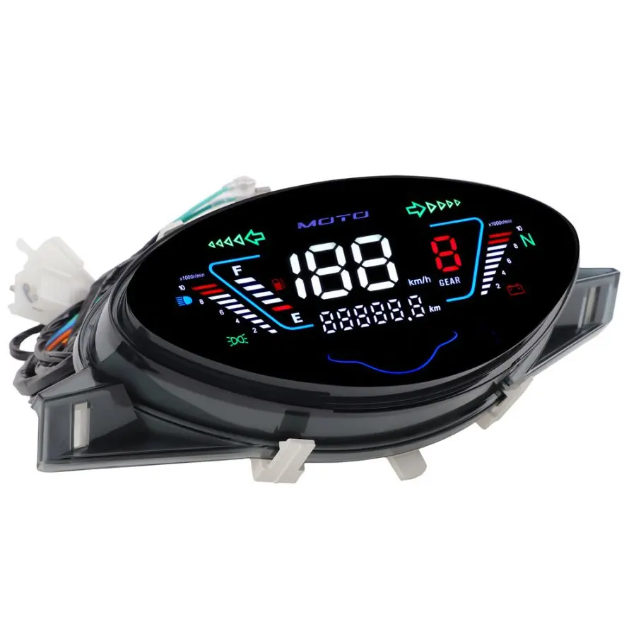 

Digital Led Meter Motorcycle Speedometer RPM Tachometer Panel For Honda Biz 100 C100 1998 A 2008