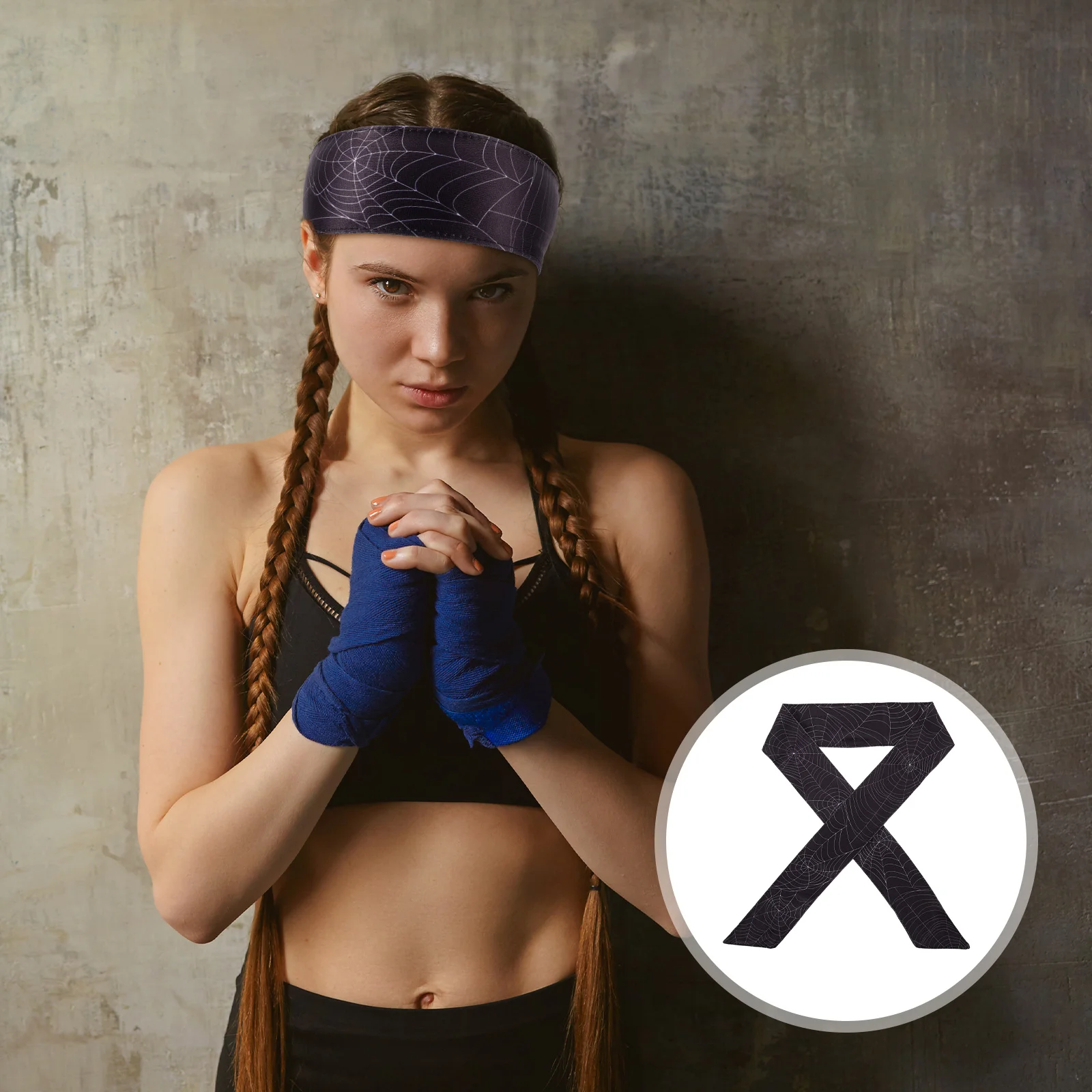 

Sports Sweatband Outdoor Printed Headband Elastic Sweat Wicking Running Tennis Basketball Head Wrap Men Women Sport Headbands
