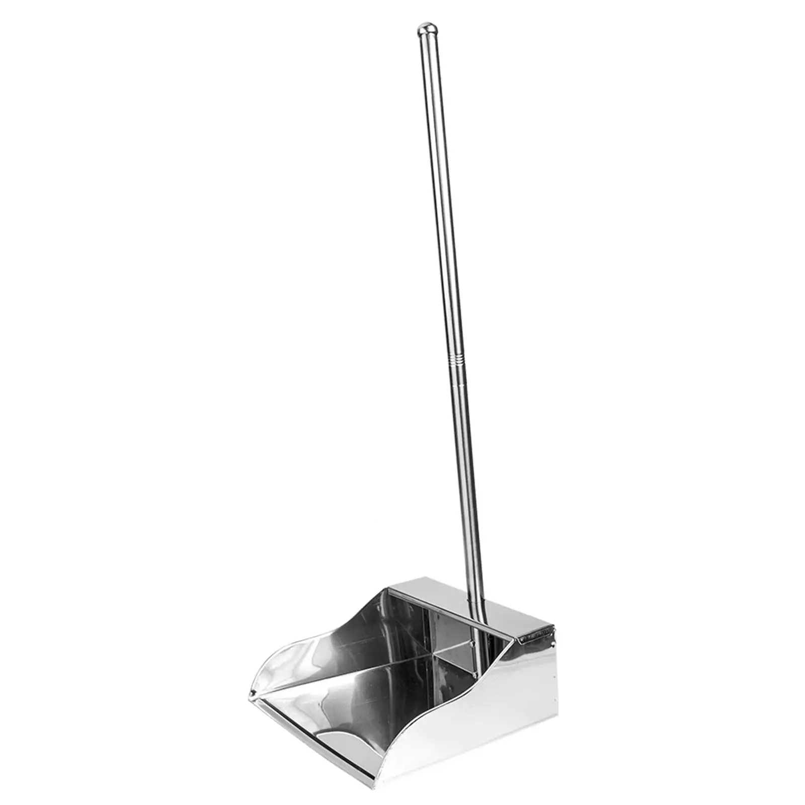 

Thickened Garbage Shovel Dustpan Heavy Duty Stainless Steel Upright Cleaning Supplies Metal Dust Pan Long Handle Home Kitchen