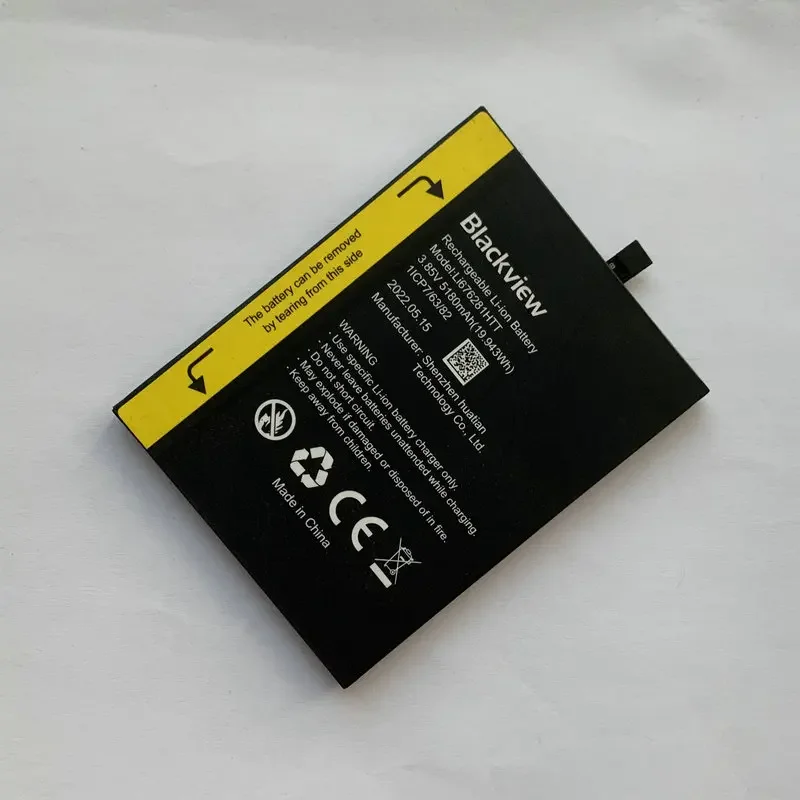 Original Battery For Blackview BV7200 Bateria 5180mAh Rugged IP68 Waterproof Cell Phone Accessories