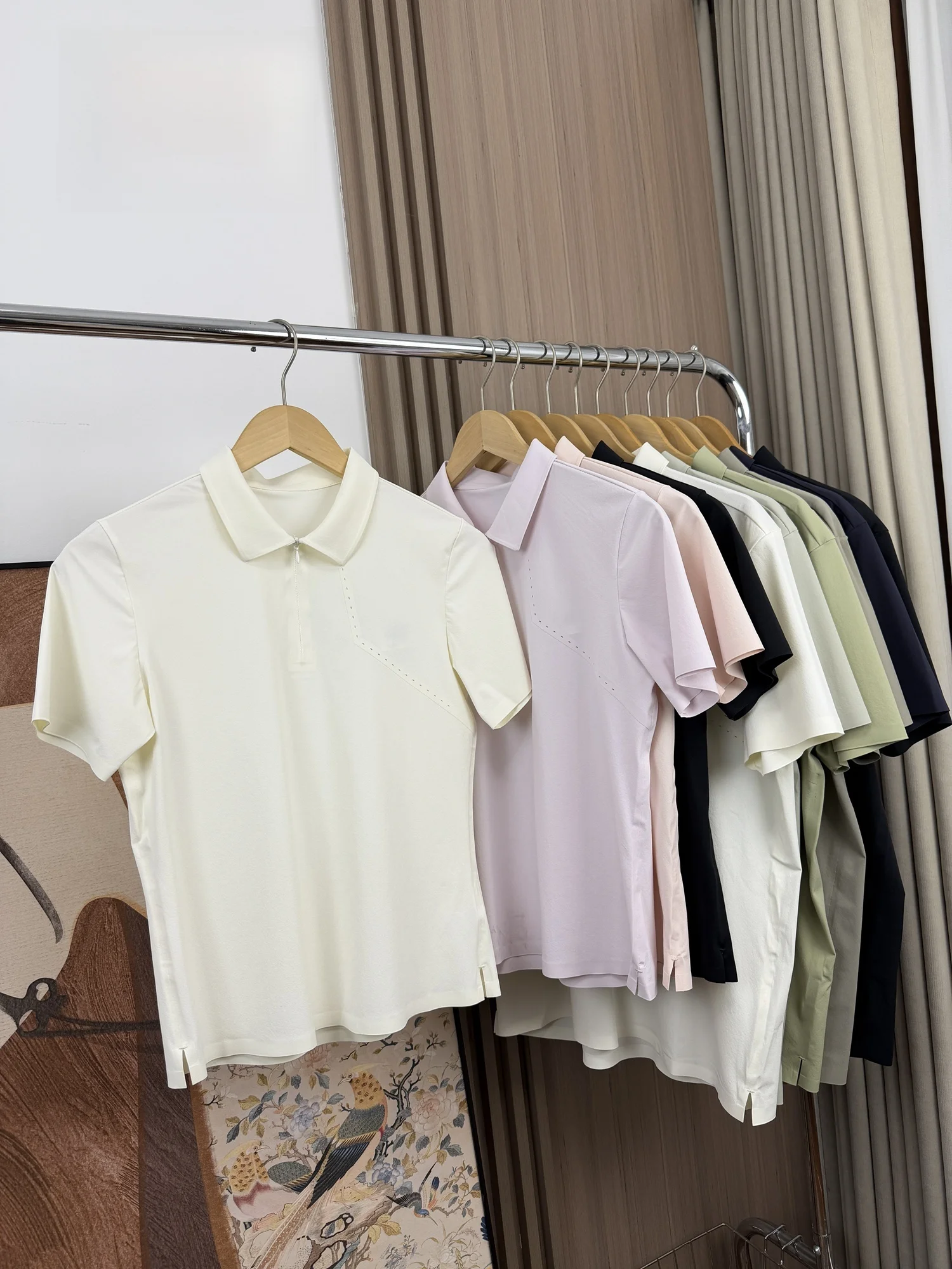 Men's And Women's Breathable Skin-Friendly Summer Outdoor Sports Casual Quick-Drying Short Sleeve  Shirt Fashionable Urba...