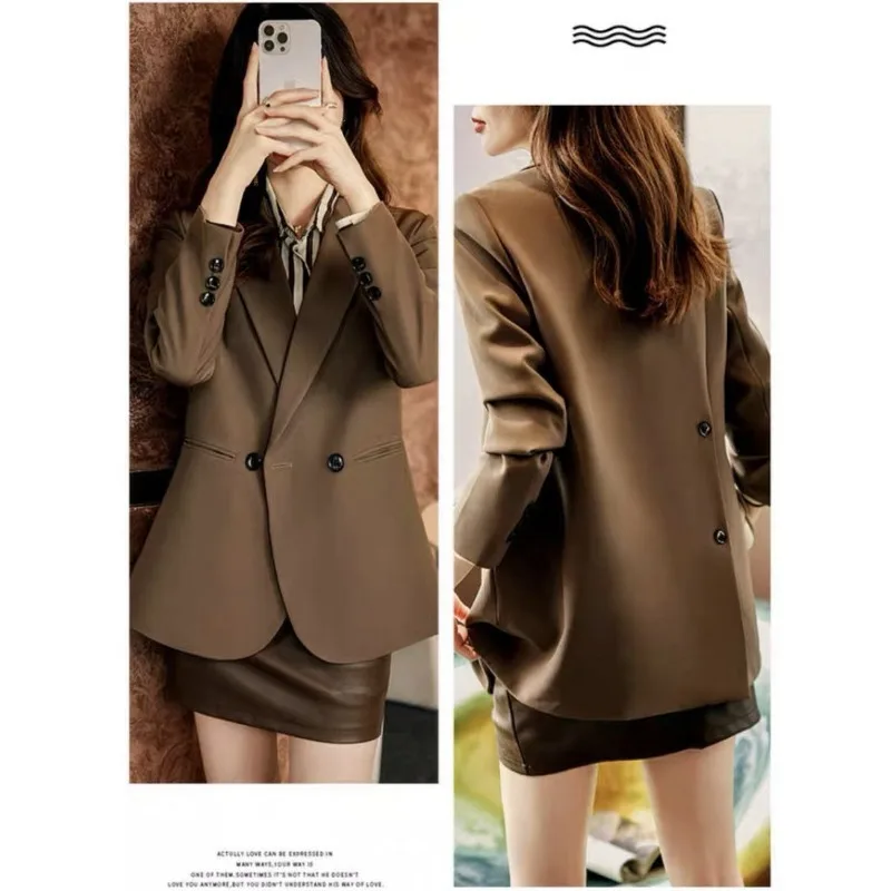 Black Blazer Women Clothing Korean Chic Office Ladies Suit Jacket Long Sleeve Buttons Spring Autumn Coat Outerwear New