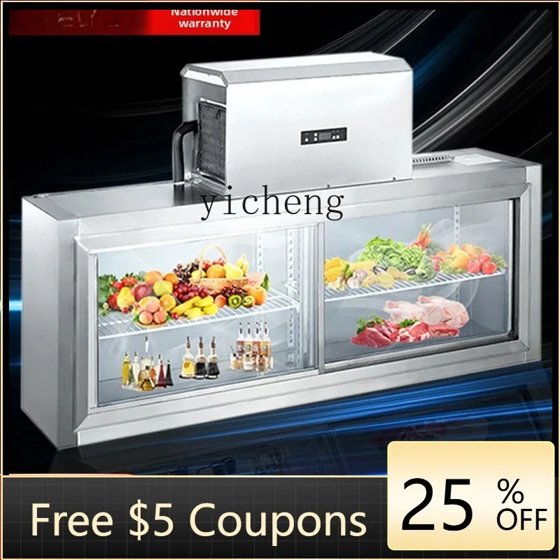 H26 wall-mounted refrigerator refrigeration and preservation work display cabinet Commercial wall-mounted hanging freezer