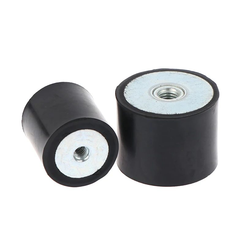 M4 M8 Female Thread Rubber Shock Absorber Anti Vibration Pad Damper-Metal Silentblock Type DD Rubber Mount Flat Base Block New