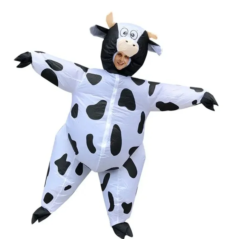 

Cow Inflatable Monster Costume Scary Blow Up Cosplay Inflatable Costume For Adult Halloween Christmas Party Festival Stage