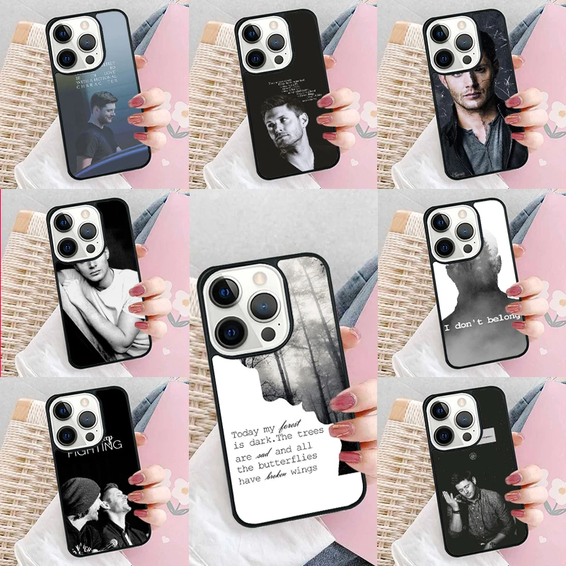 dean winchester supernatural Soft Phone Case Cover for iPhone 16 Promax 15 Pro 13 14 Plus 11 12 Mini XR XS MAX Coque