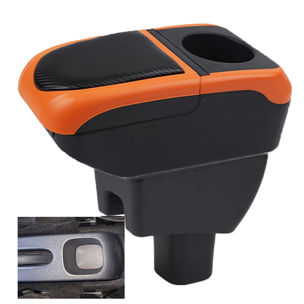 

For Car Toyota Agya Wigo Armrest Box Interior Parts Center Console Arm Storage Elbow Rest with USB