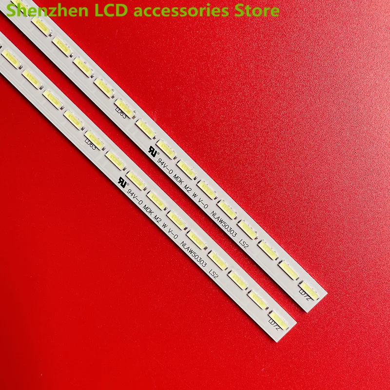 100% جديد LED شريط إضاءة خلفي لسوني KD-55X8000BD 55X8500B ضوء بار NLAW50303 5021602-812 6V 72LED 600 مللي متر