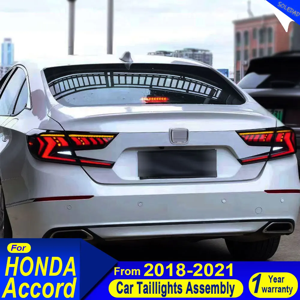 Car taillight For Honda Accord 10th 2018 2019 2020 2021 Tail light LED Tail Lamp Daytime Running Light Automotive Accessories view 2