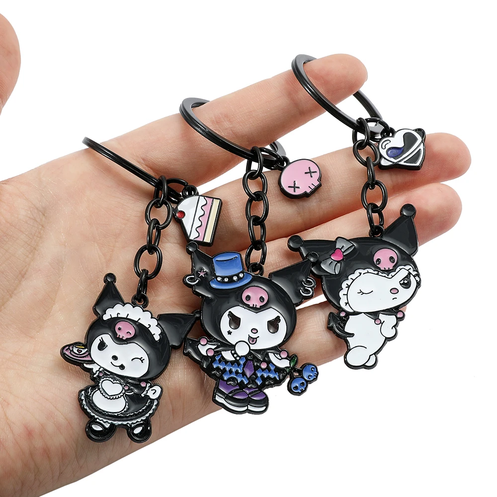 Neon Genesis Evangelion Mecha Hello Kitty Enamel Key Chain Men Women Fashion Jewellery Backpack Decorate The Keychain For Girls